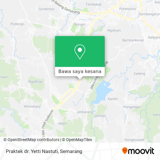 Peta Praktek dr. Yetti Nastuti