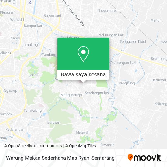 Peta Warung Makan Sederhana Mas Ryan