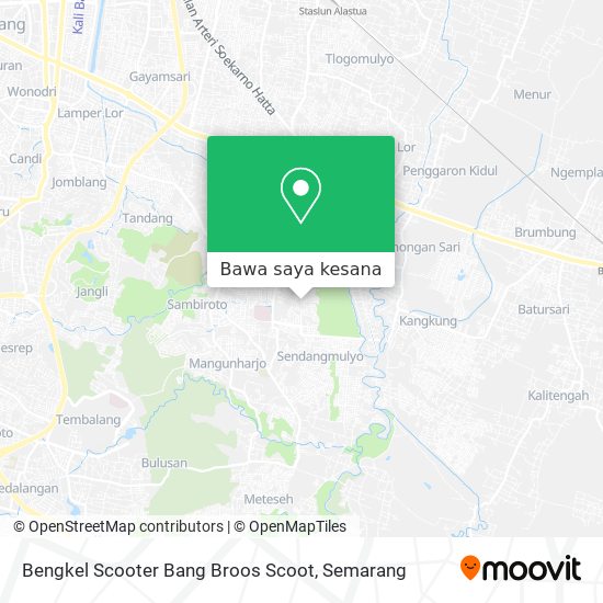 Peta Bengkel Scooter Bang Broos Scoot