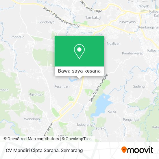 Peta CV Mandiri Cipta Sarana