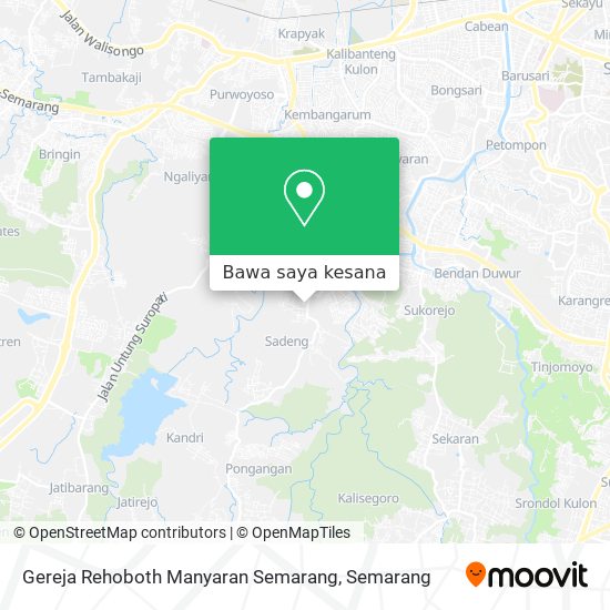 Peta Gereja Rehoboth Manyaran Semarang