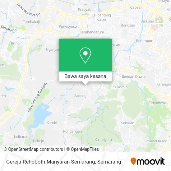 Peta Gereja Rehoboth Manyaran Semarang
