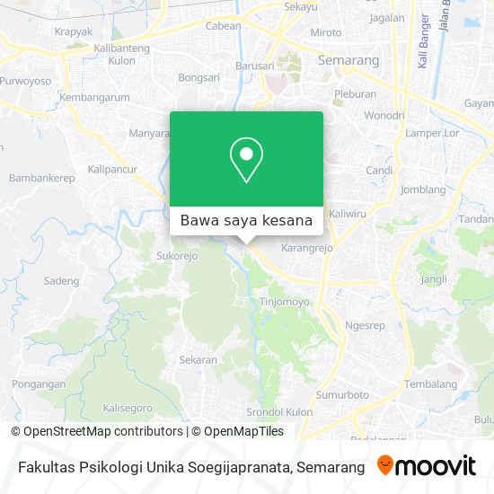 Peta Fakultas Psikologi Unika Soegijapranata