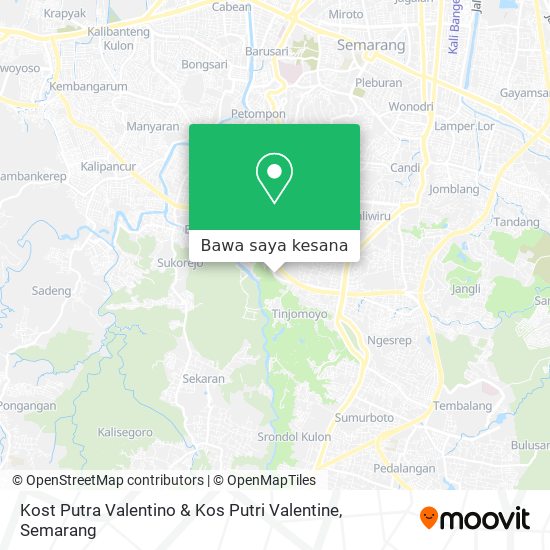 Peta Kost Putra Valentino & Kos Putri Valentine
