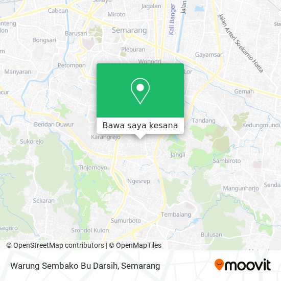 Peta Warung Sembako Bu Darsih