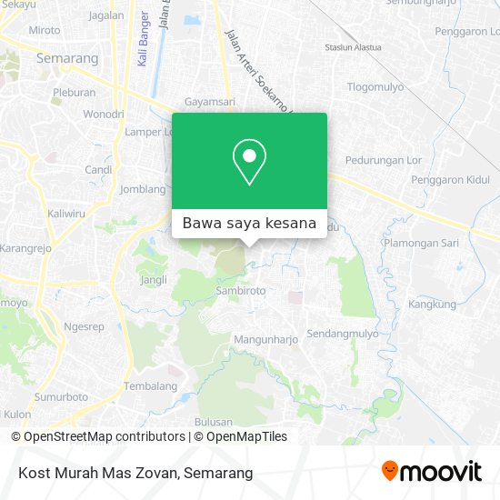 Peta Kost Murah Mas Zovan