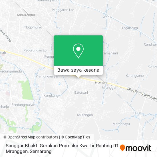 Peta Sanggar Bhakti Gerakan Pramuka Kwartir Ranting 01 Mranggen