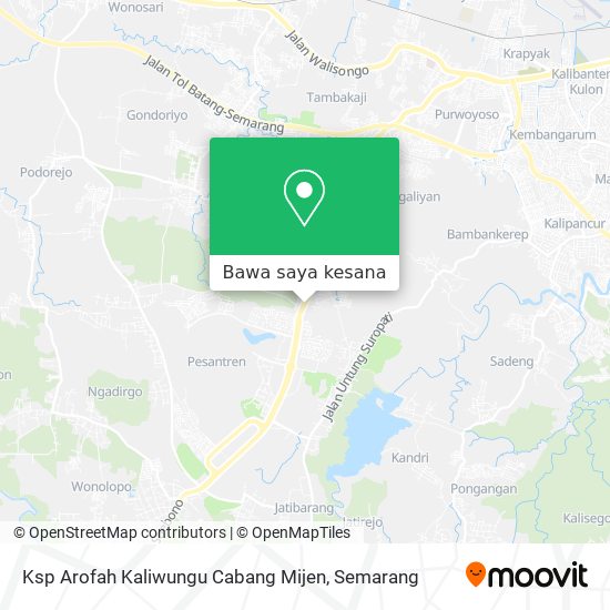 Peta Ksp Arofah Kaliwungu Cabang Mijen