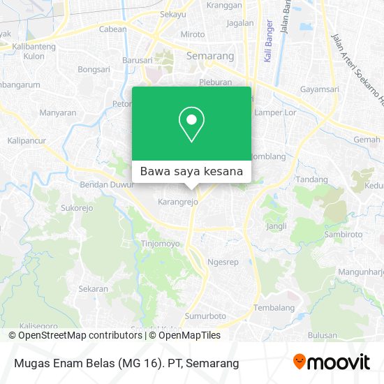 Peta Mugas Enam Belas (MG 16). PT