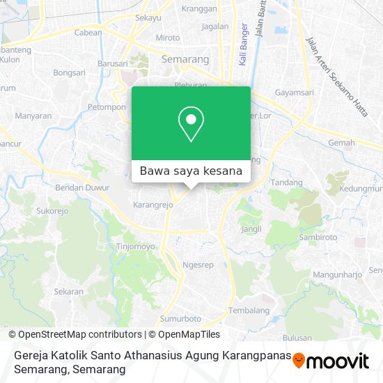 Peta Gereja Katolik Santo Athanasius Agung Karangpanas Semarang