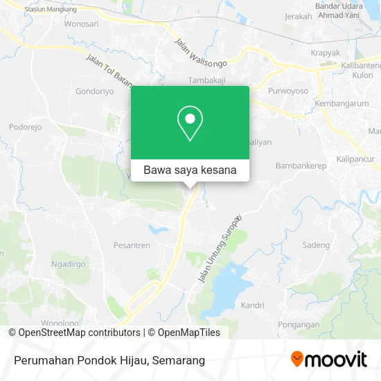 Peta Perumahan Pondok Hijau
