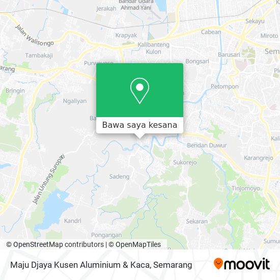 Peta Maju Djaya Kusen Aluminium & Kaca