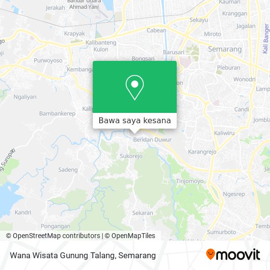 Peta Wana Wisata Gunung Talang