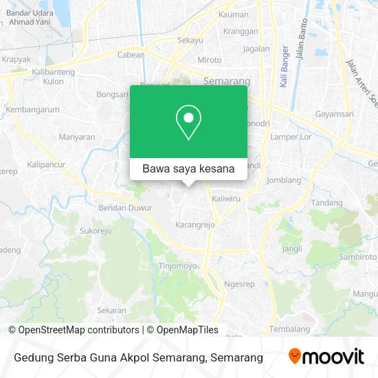 Peta Gedung Serba Guna Akpol Semarang