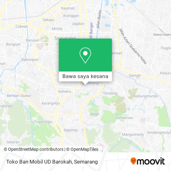 Peta Toko Ban Mobil UD Barokah