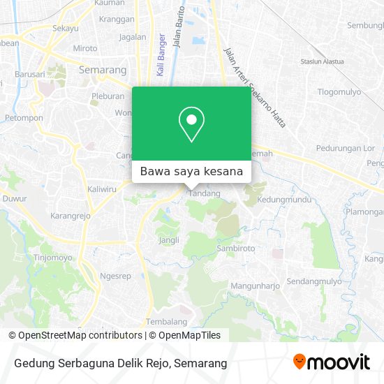 Peta Gedung Serbaguna Delik Rejo