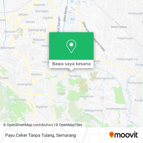 Peta Payu Ceker Tanpa Tulang