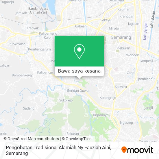 Peta Pengobatan Tradisional Alamiah Ny Fauziah Aini
