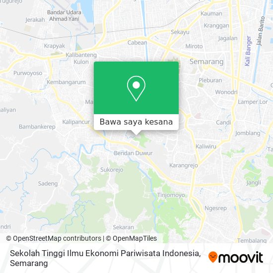 Peta Sekolah Tinggi Ilmu Ekonomi Pariwisata Indonesia