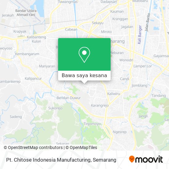 Peta Pt. Chitose Indonesia Manufacturing
