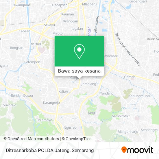 Peta Ditresnarkoba POLDA Jateng