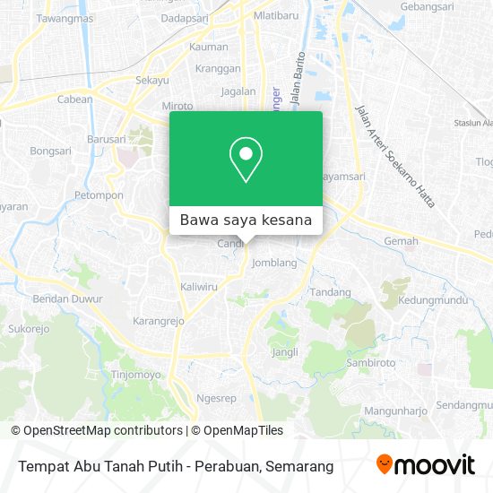 Peta Tempat Abu Tanah Putih - Perabuan