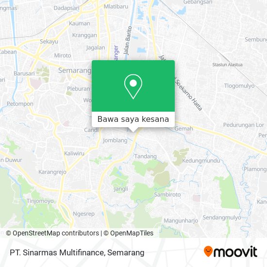 Peta PT. Sinarmas Multifinance
