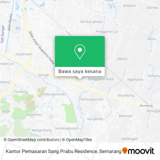 Peta Kantor Pemasaran Sang Prabu Residence