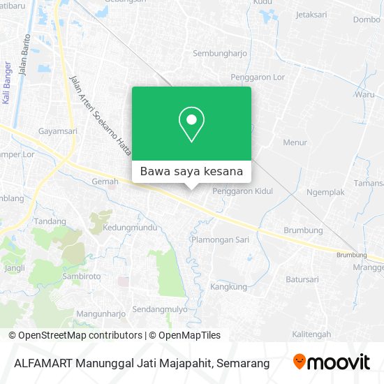Peta ALFAMART Manunggal Jati Majapahit