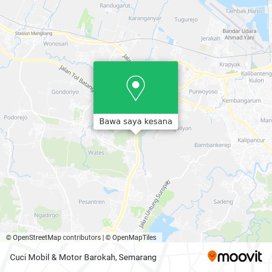 Peta Cuci Mobil & Motor Barokah