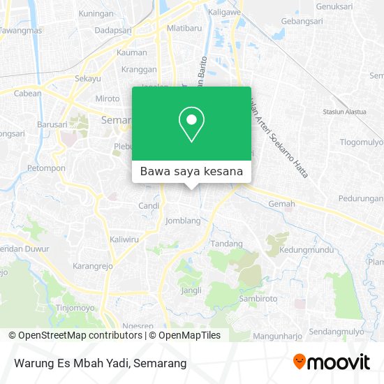 Peta Warung Es Mbah Yadi