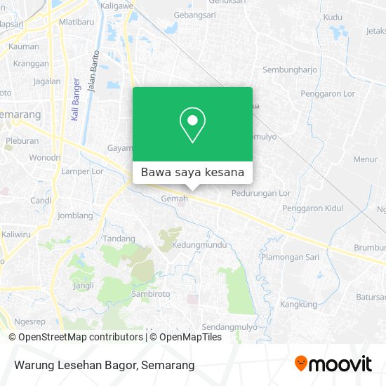 Peta Warung Lesehan Bagor