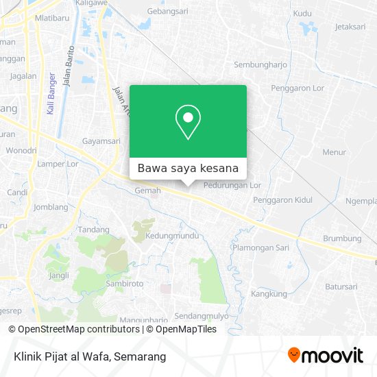Peta Klinik Pijat al Wafa