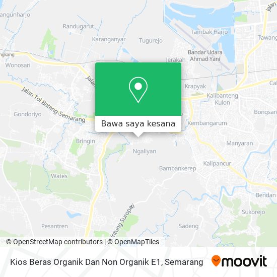 Peta Kios Beras Organik Dan Non Organik E1