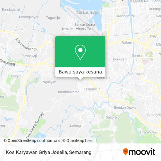 Peta Kos Karyawan Griya Josella