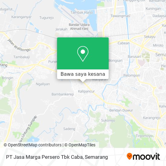 Peta PT Jasa Marga Persero Tbk Caba