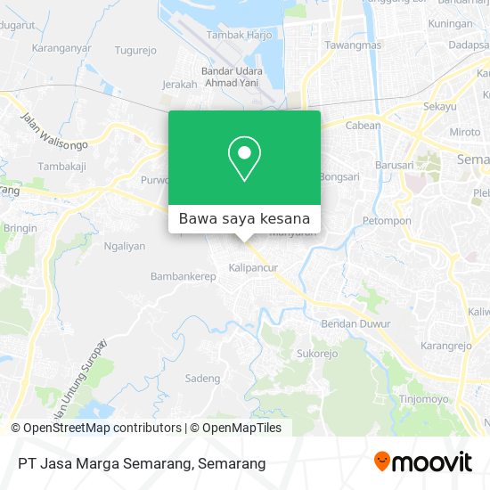 Peta PT Jasa Marga Semarang