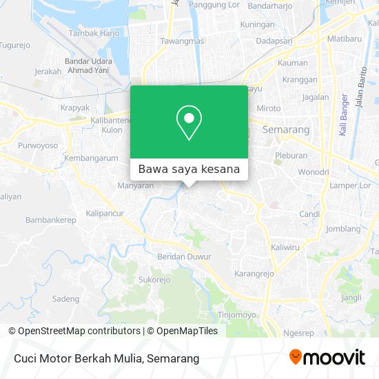 Peta Cuci Motor Berkah Mulia