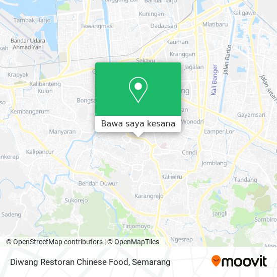 Peta Diwang Restoran Chinese Food