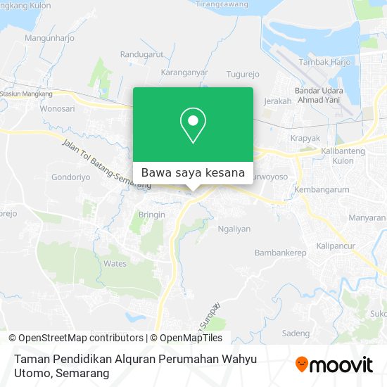 Peta Taman Pendidikan Alquran Perumahan Wahyu Utomo