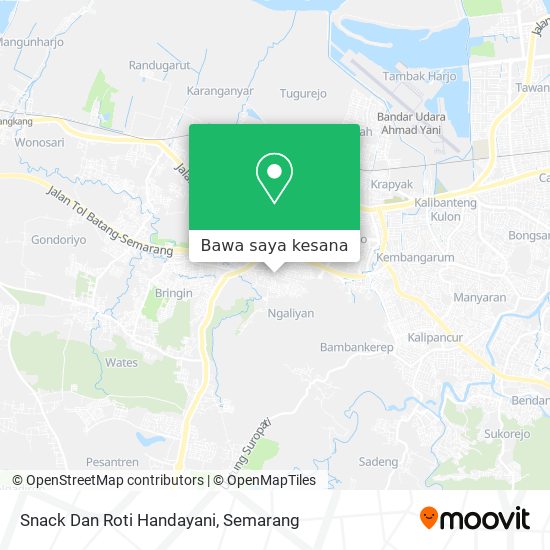 Peta Snack Dan Roti Handayani