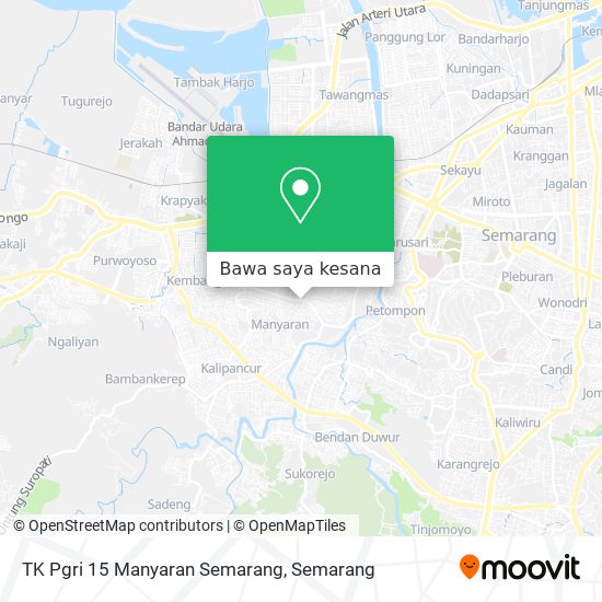 Peta TK Pgri 15 Manyaran Semarang
