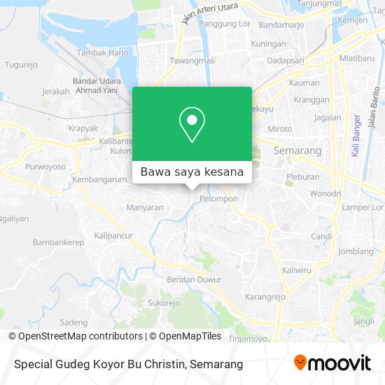 Peta Special Gudeg Koyor Bu Christin