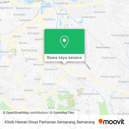 Peta Klinik Hewan Dinas Pertanian Semarang