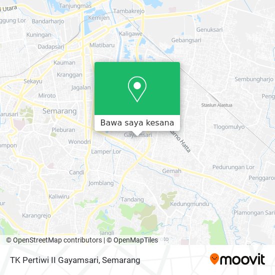 Peta TK Pertiwi II Gayamsari