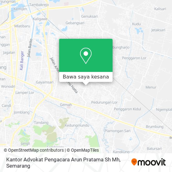 Peta Kantor Advokat Pengacara Arun Pratama Sh Mh