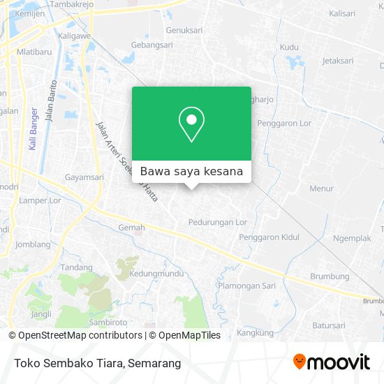 Peta Toko Sembako Tiara