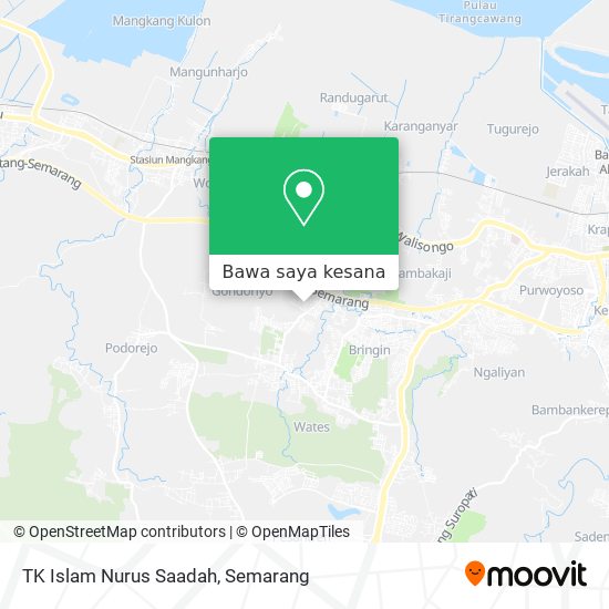 Peta TK Islam Nurus Saadah