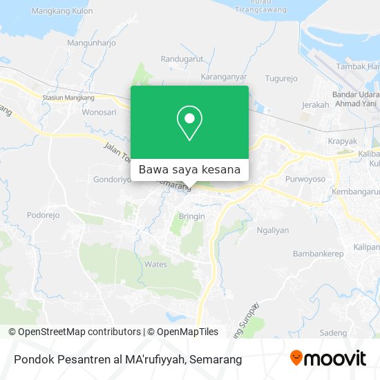 Peta Pondok Pesantren al MA'rufiyyah