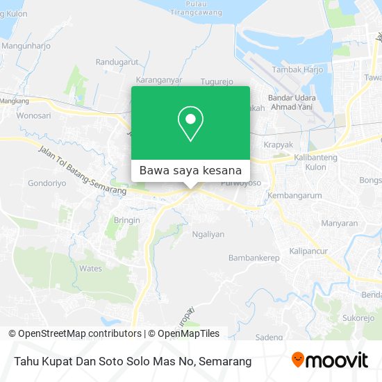 Peta Tahu Kupat Dan Soto Solo Mas No